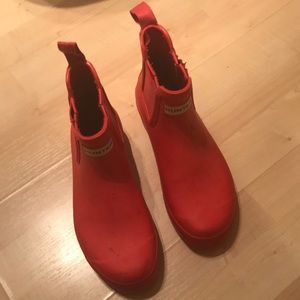 Hunter Pink Ankle Rainboots